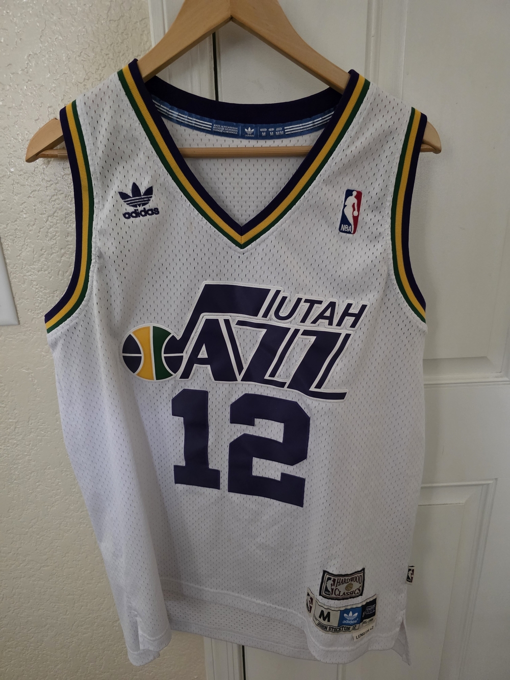 Adidas Utah Jazz #12 Retro Basketball Jersey